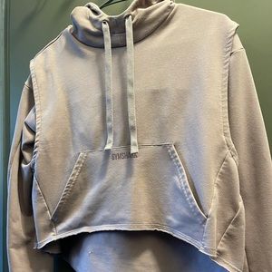 Gymshark Chalk Purple Cropped Hoodie